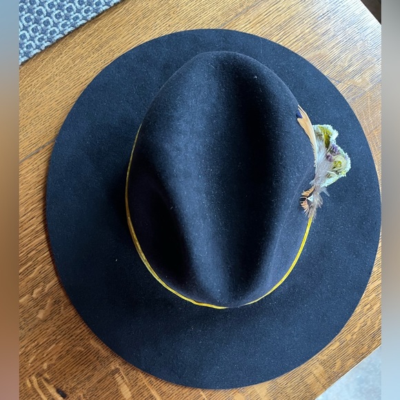 Vintage Custom Handcrafted 5X Beaver Hat Black Size 7-1/4 - Picture 12 of 16